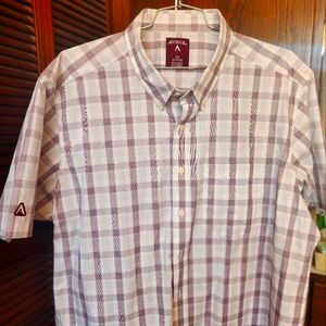 Antiqua Golf Short Sleeve Patterned Shirt